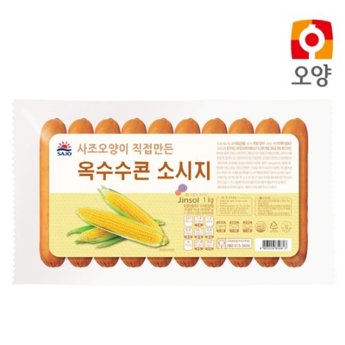 [사조오양] 옥수수콘 소세지/1kg