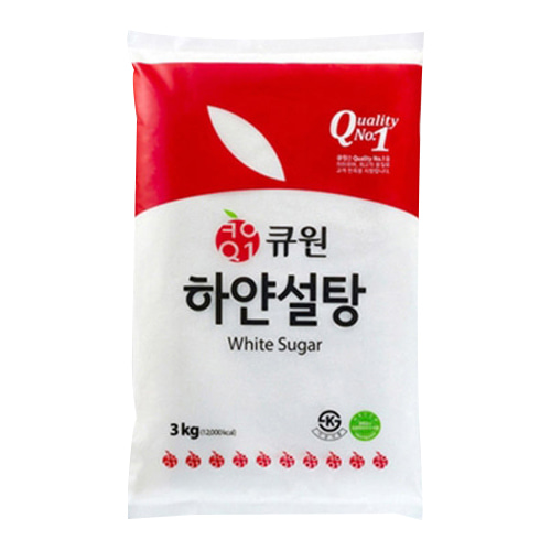 [큐원] 하얀설탕/3kg