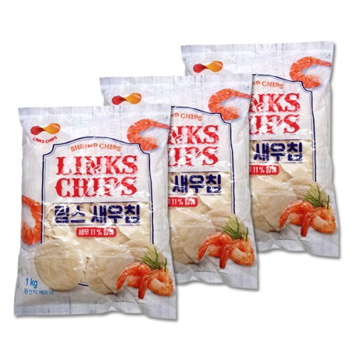 [링스] 새우칩/1kgx3개